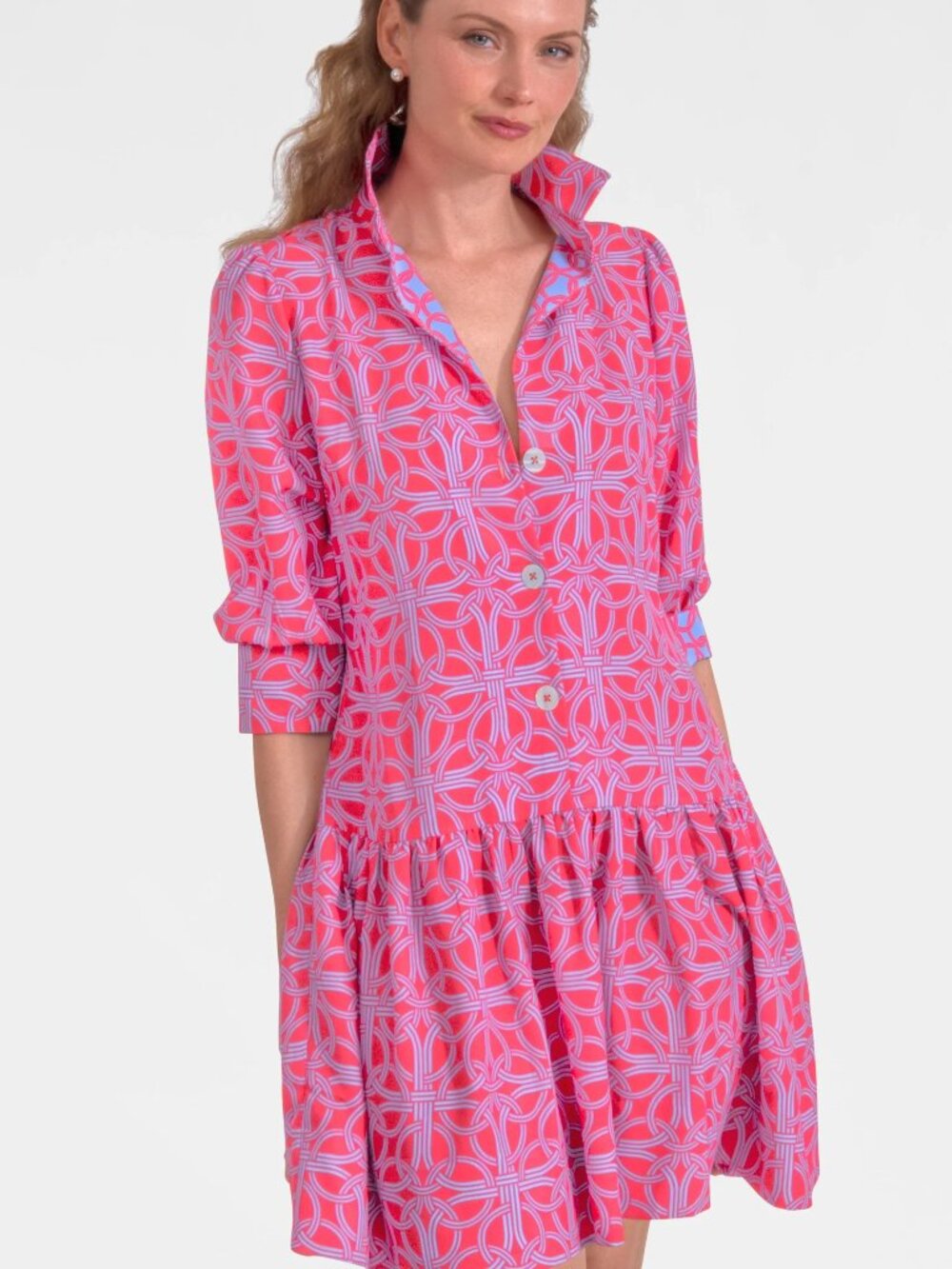 Gretchen Scott So Sweet Coral Dress - Picture 2 of 2